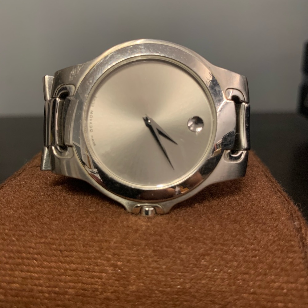 Beautiful stainless steel Swiss made movado watch
